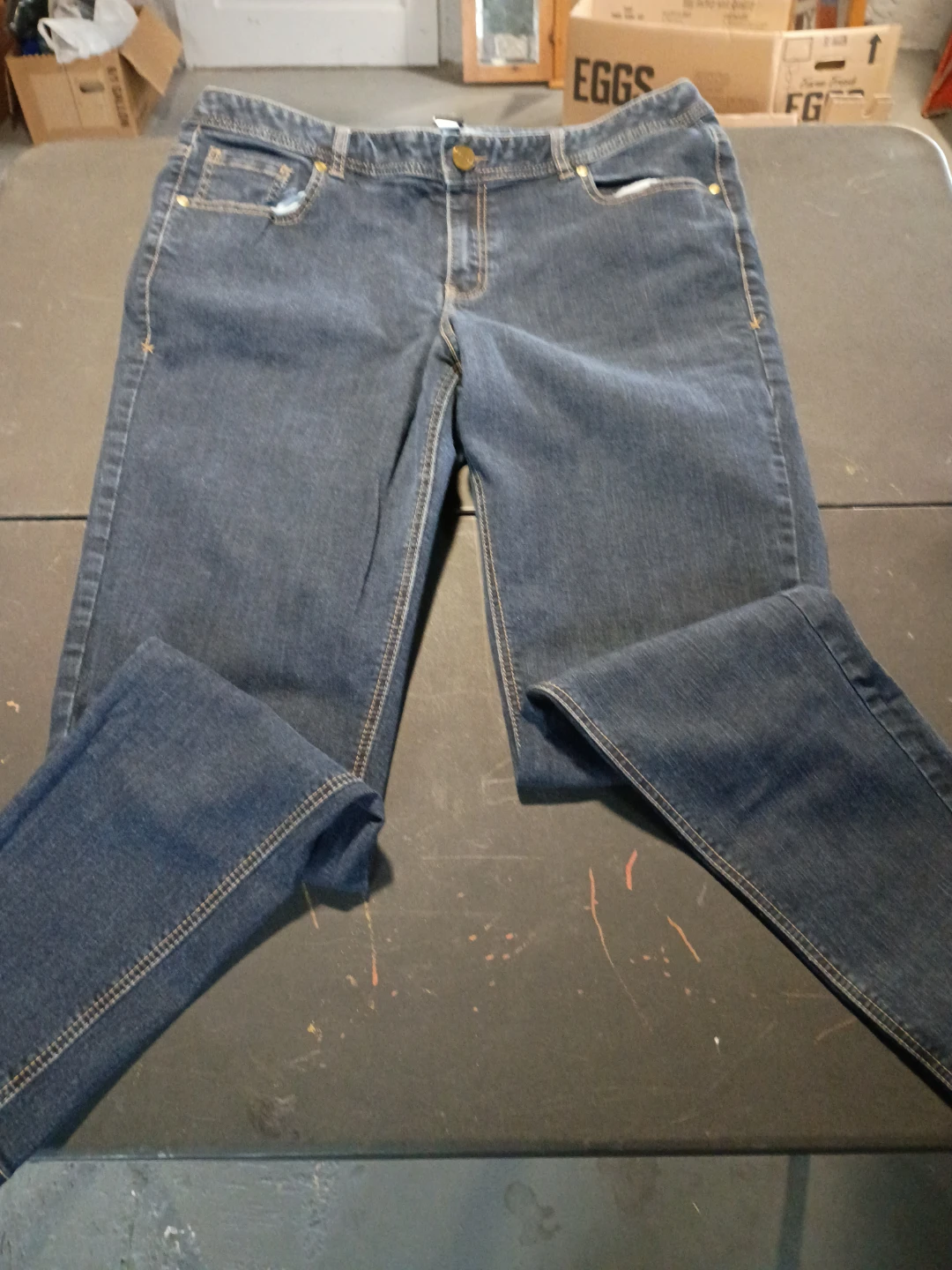 SHEIN Girls Blue Jeans