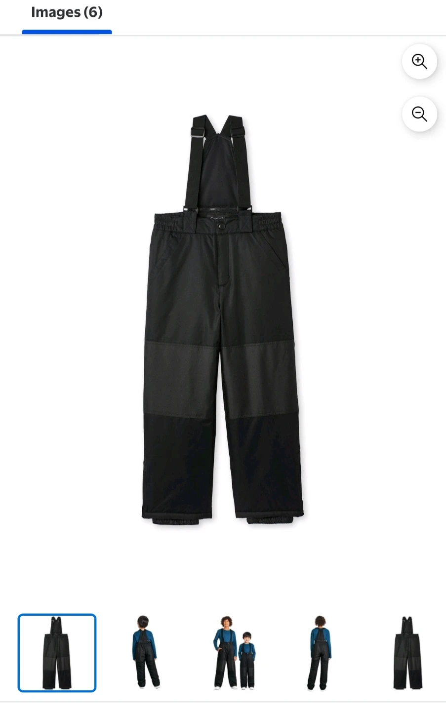 George Boys' Snow Pant with bib. size L for 12-14 years