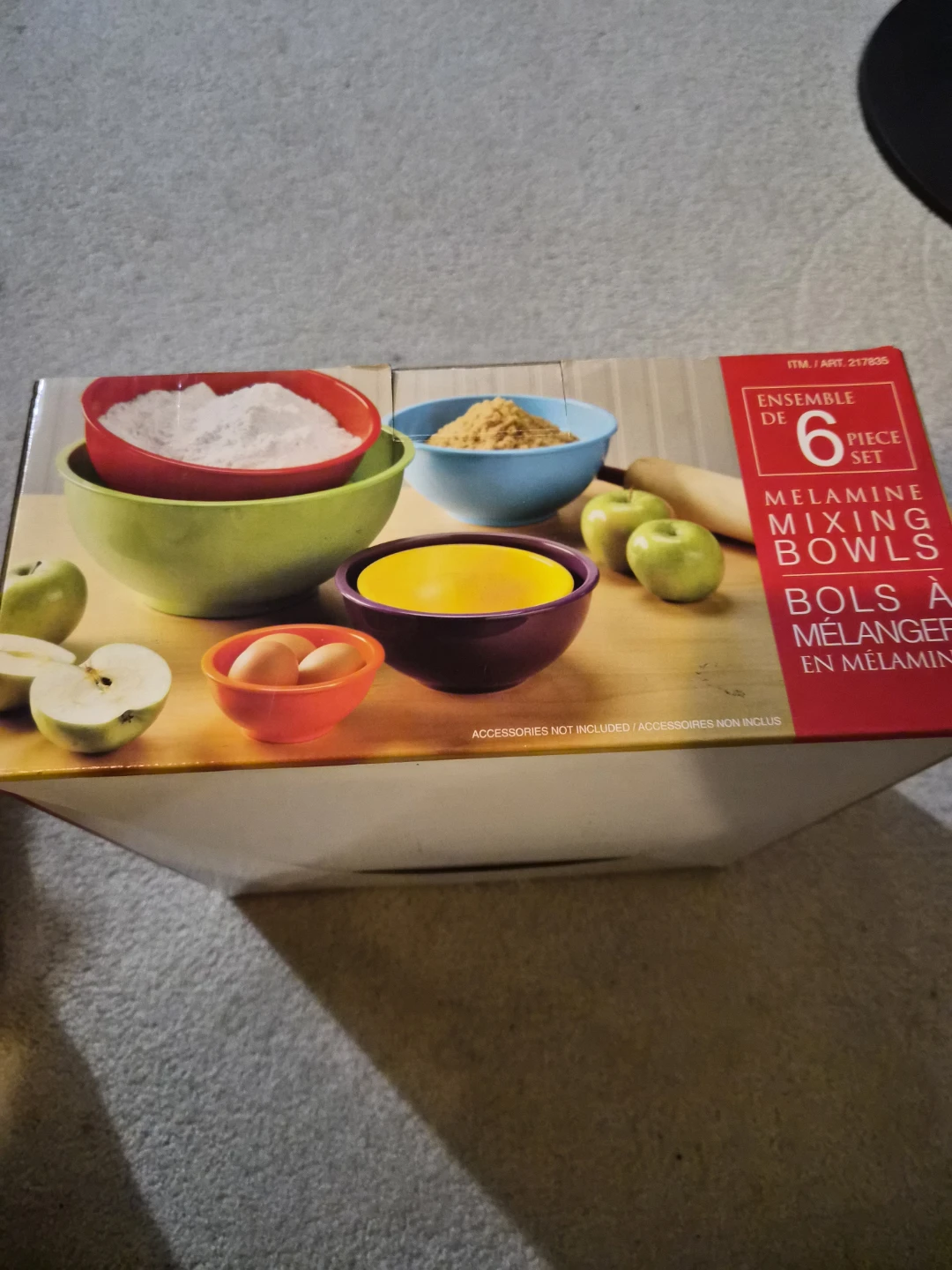 6 Piece Melamine Mixing Bowl Set