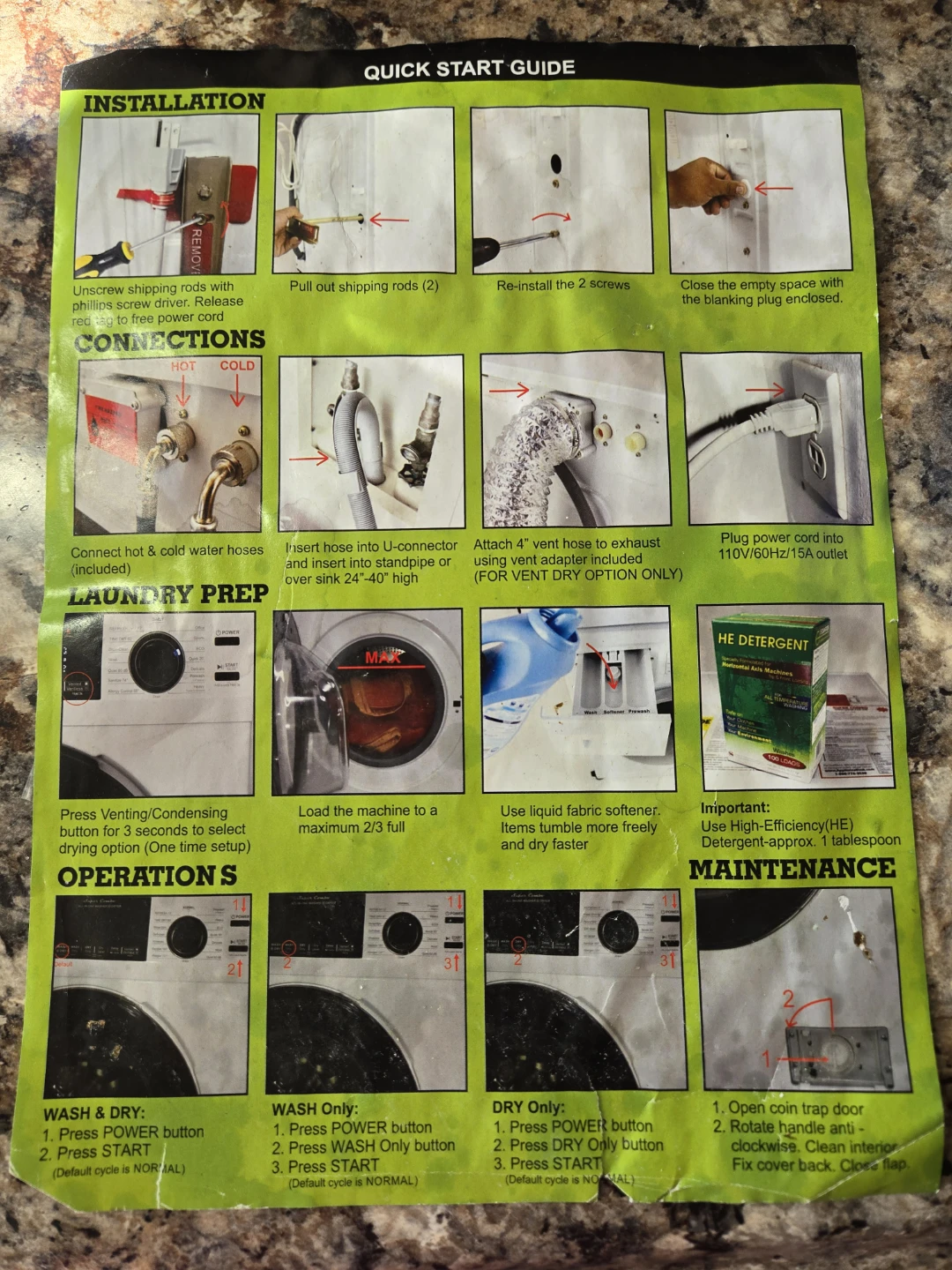 Equator Super Combo All-in-One Washer and Dryer - photo 4