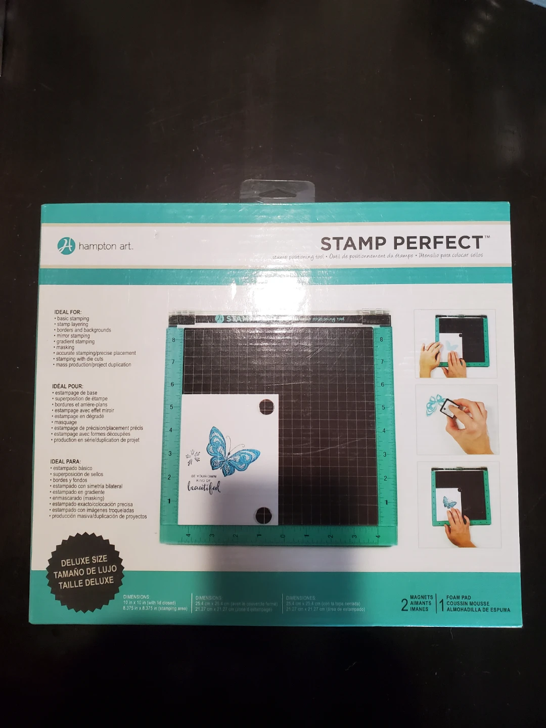 Hampton Art 10" x 10"Stamp Perfect Positioning Tool