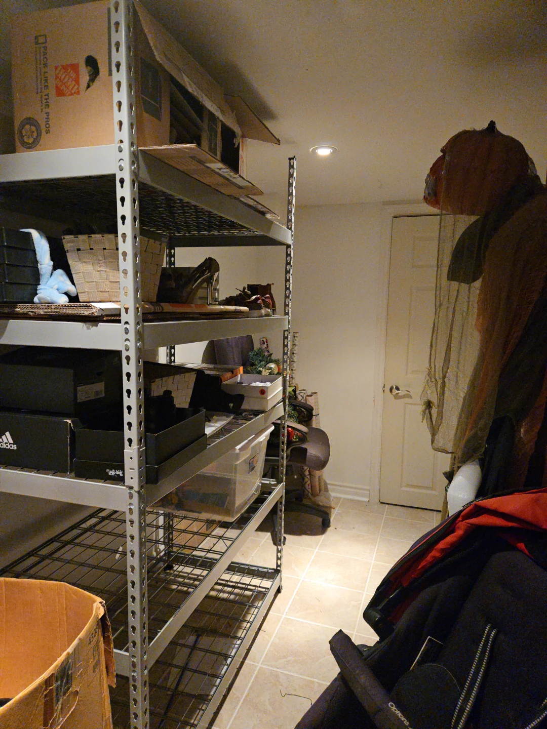 Industrial metal shelving unit - photo 4