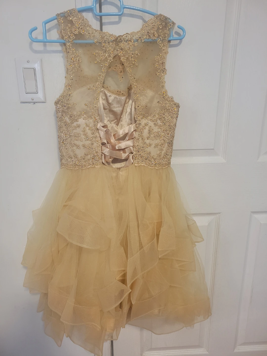 Gold Embellished Formal Dress - photo 4