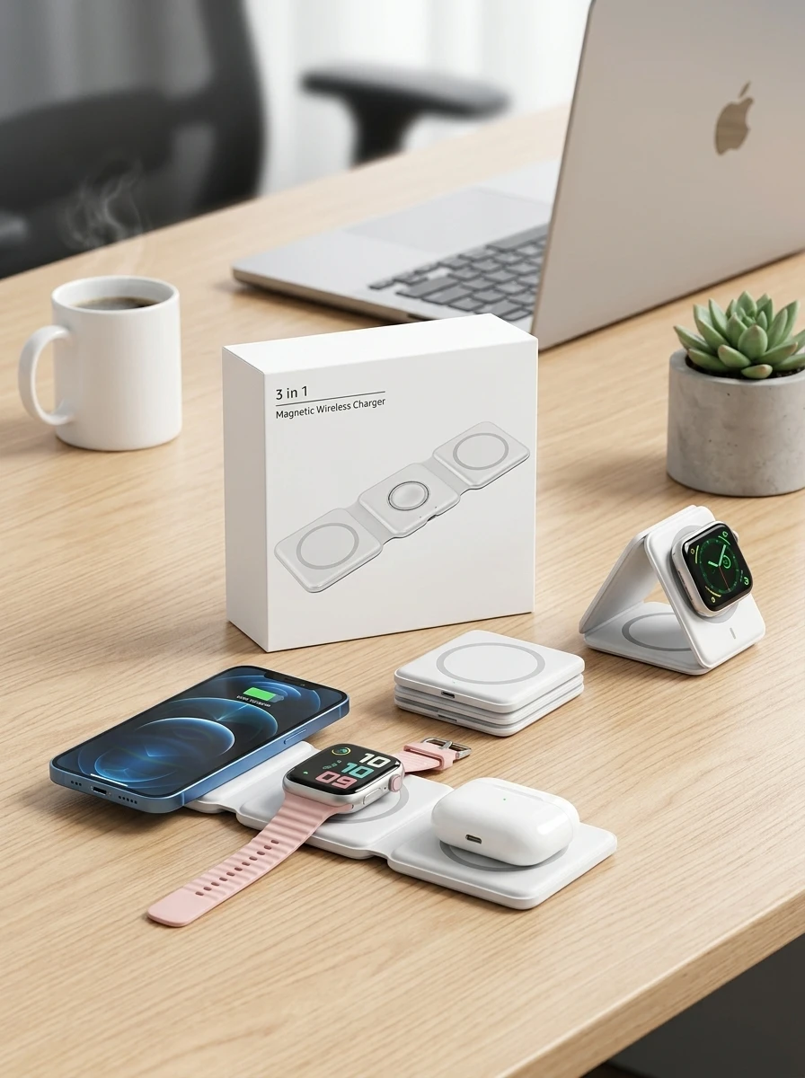 CWC 3-in-1 Magnetic Wireless Charger