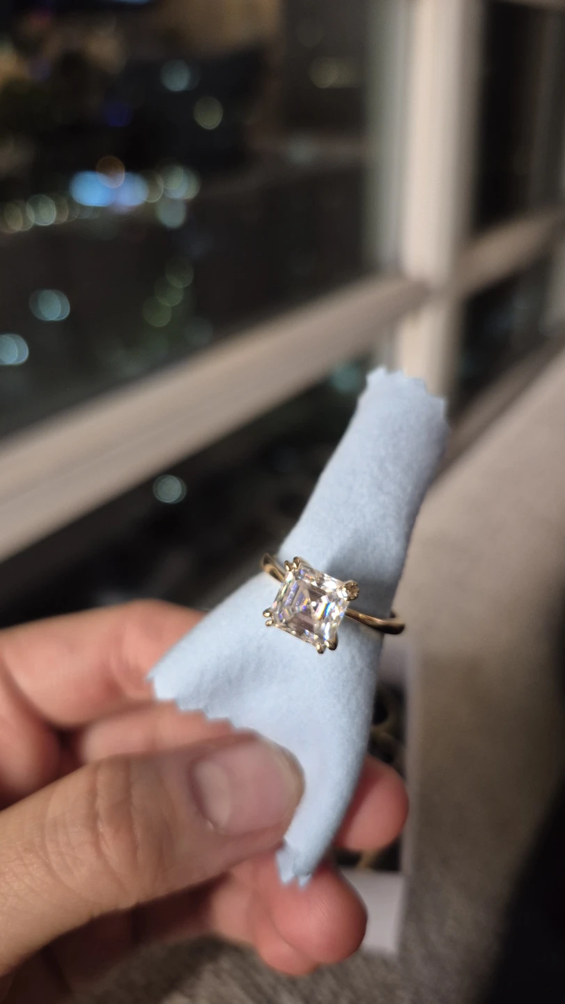 S925 2.5 ct size 6 lab moissanite