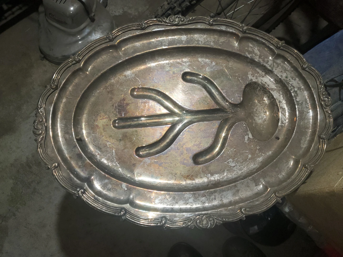 Vintage Barker Ellis Silver Plated Meat Serving Tray