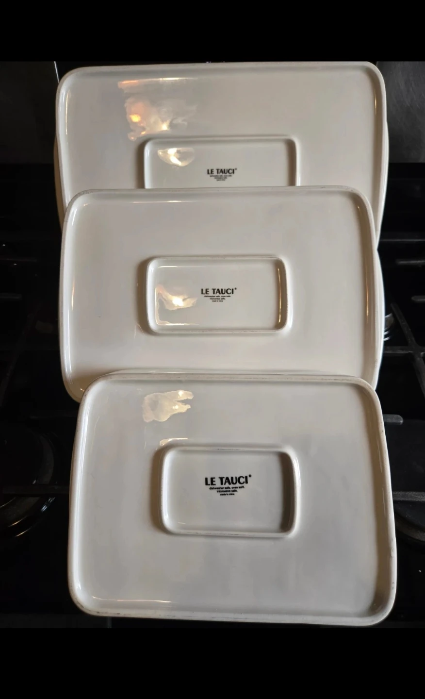 LE TAUCI Ceramic Baking Dish Set, 3 Pieces