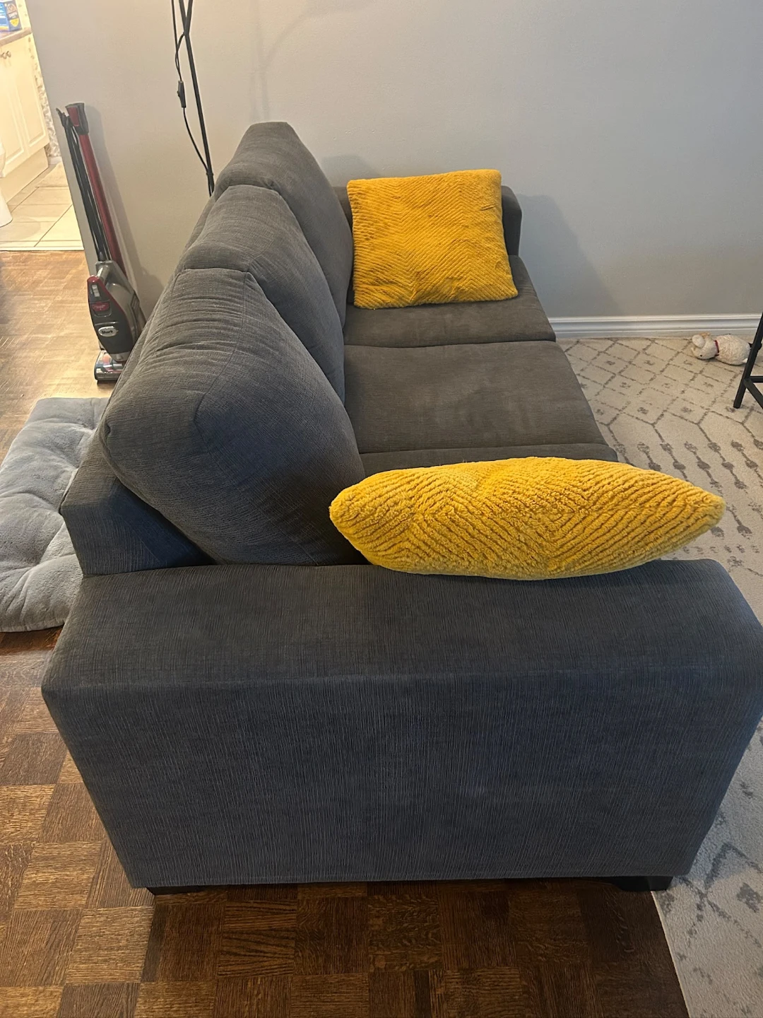Dark Grey Three-Seater Sofa - photo 3
