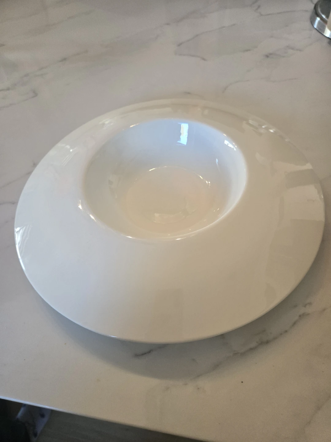White Porcelain Pasta Bowl