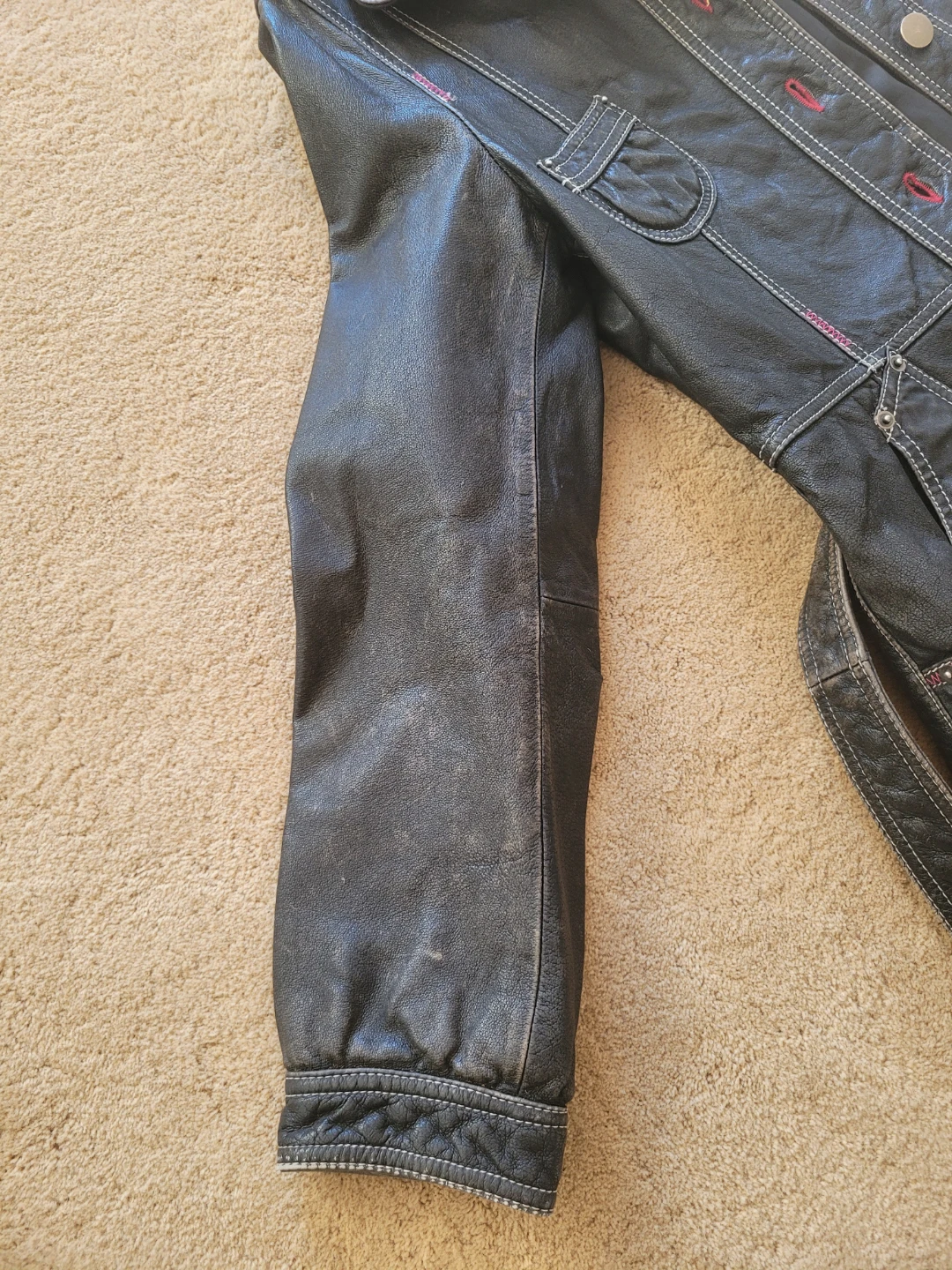 Retro Y2K Danier Black Leather Coat - photo 5