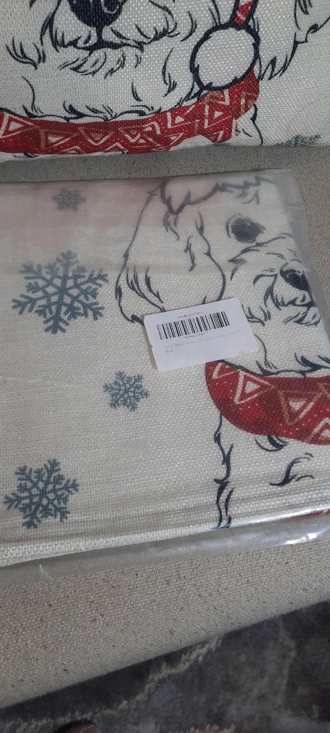 Sealed Doodle Christmas Pillow Covers x2 - photo 2