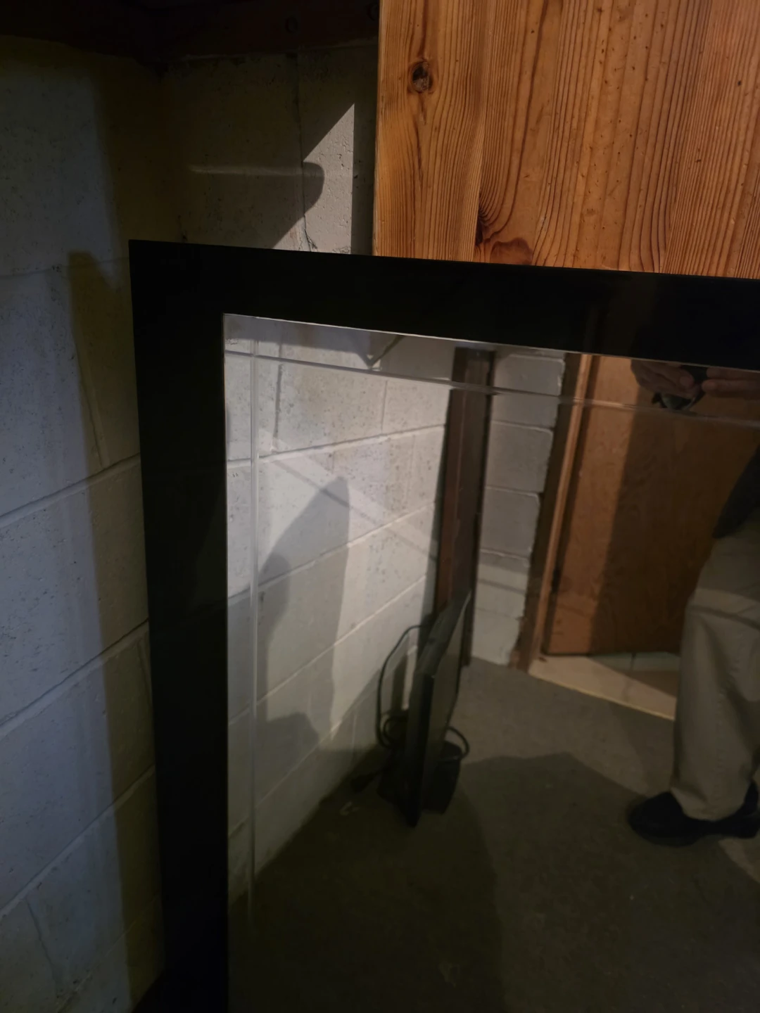 Wood frame large mirror - photo 3