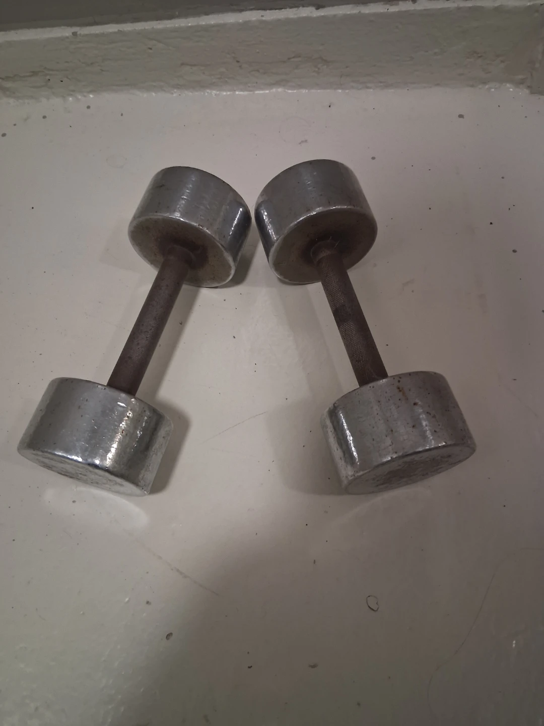 Pair of Chrome Dumbbells