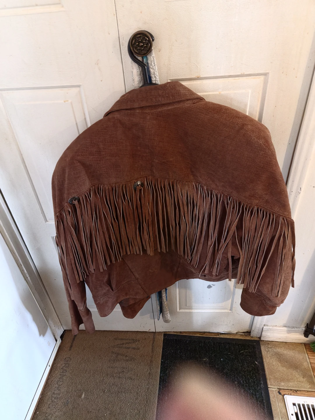 ADA Vintage Brown Suede Fringed Jacket - photo 2