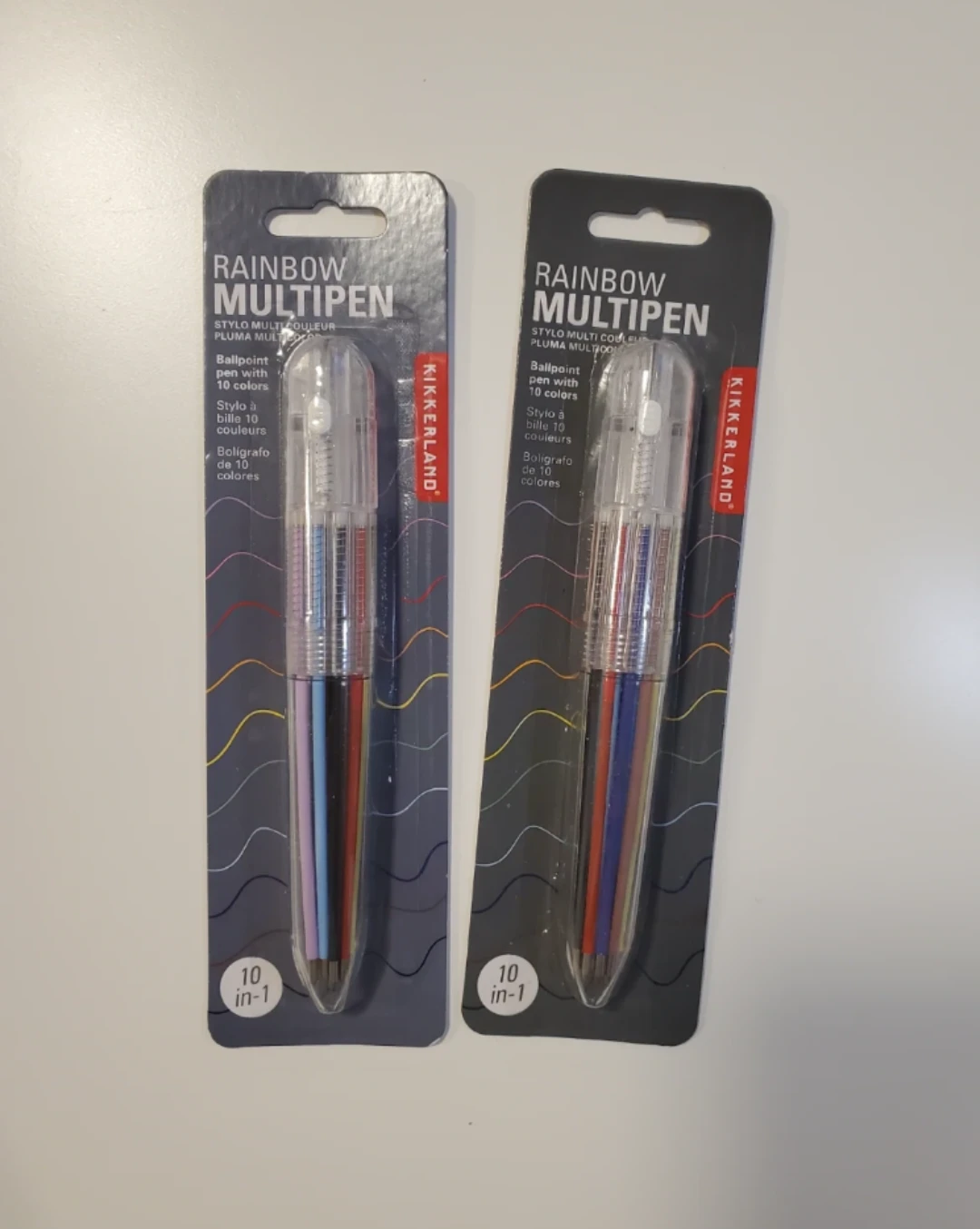 Kikkerland Rainbow 10-color Ballpoint Pens