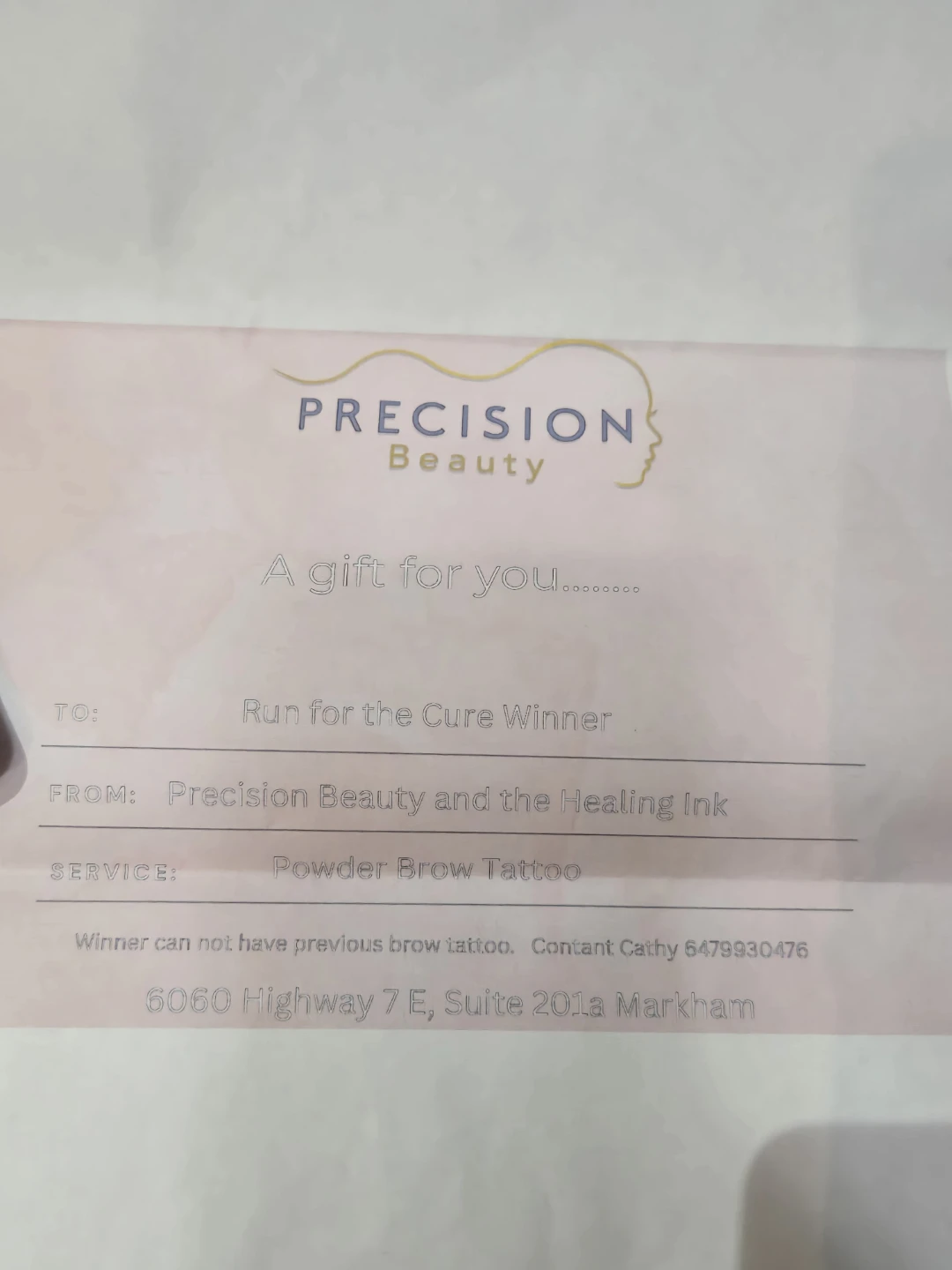 Precision Beauty Powder Brow Tattoo Voucher