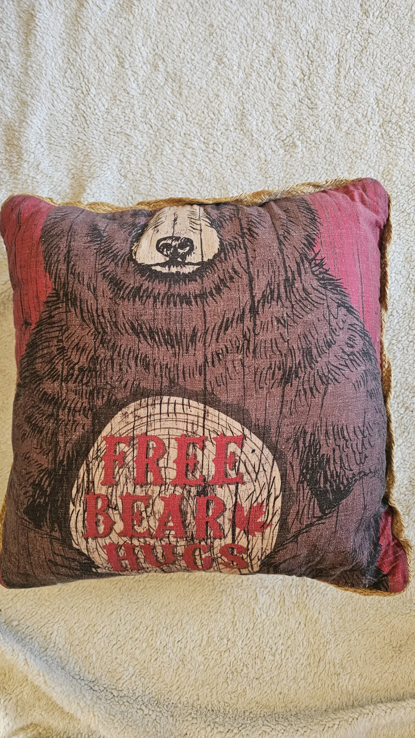 Rustic Bear Theme Decorative Cushion