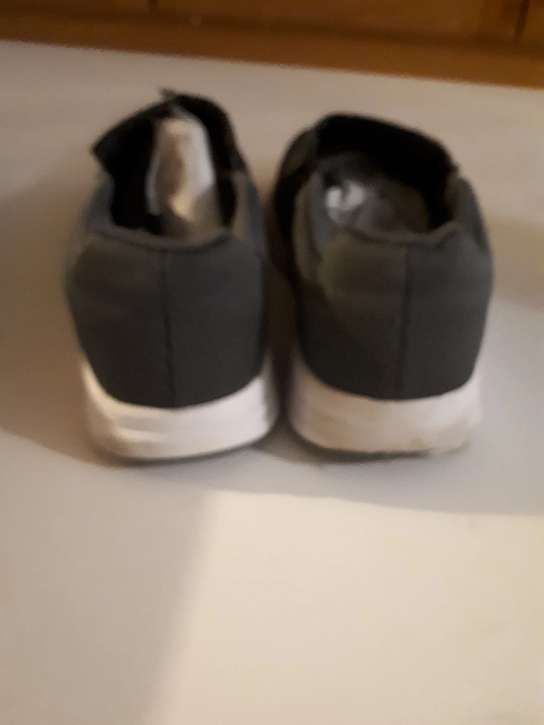 Grey Slip-On Walking Shoes - Size 9 - photo 3