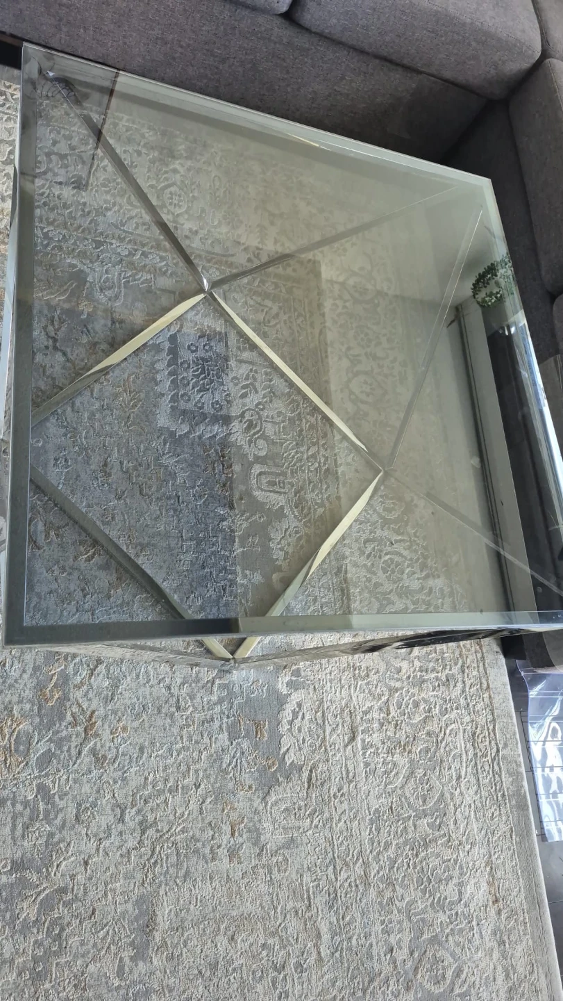 Modern Square Glass Coffee Table - photo 5