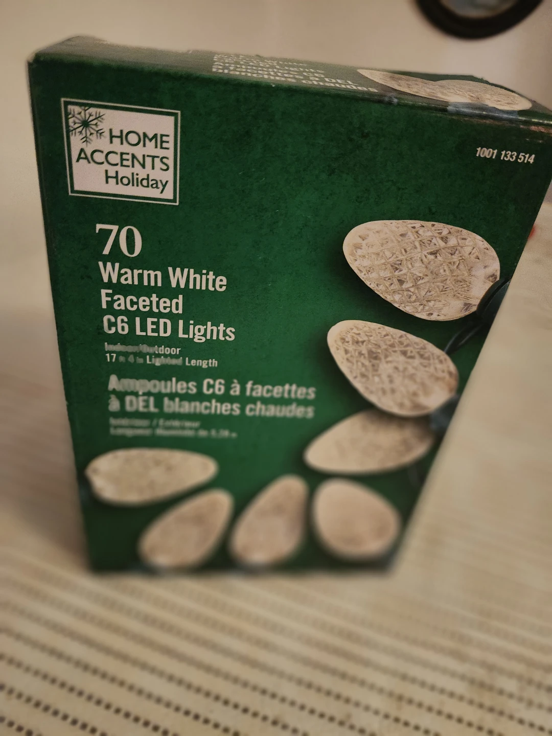 Home Accents Holiday 70 Warm White Faceted C6 LED Lights - photo 2