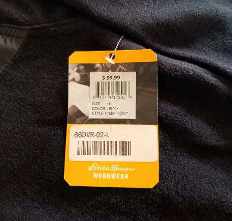 Eddie Bauer Mens Workwear Pullover Fleece Jacket (Brand New) - photo 2