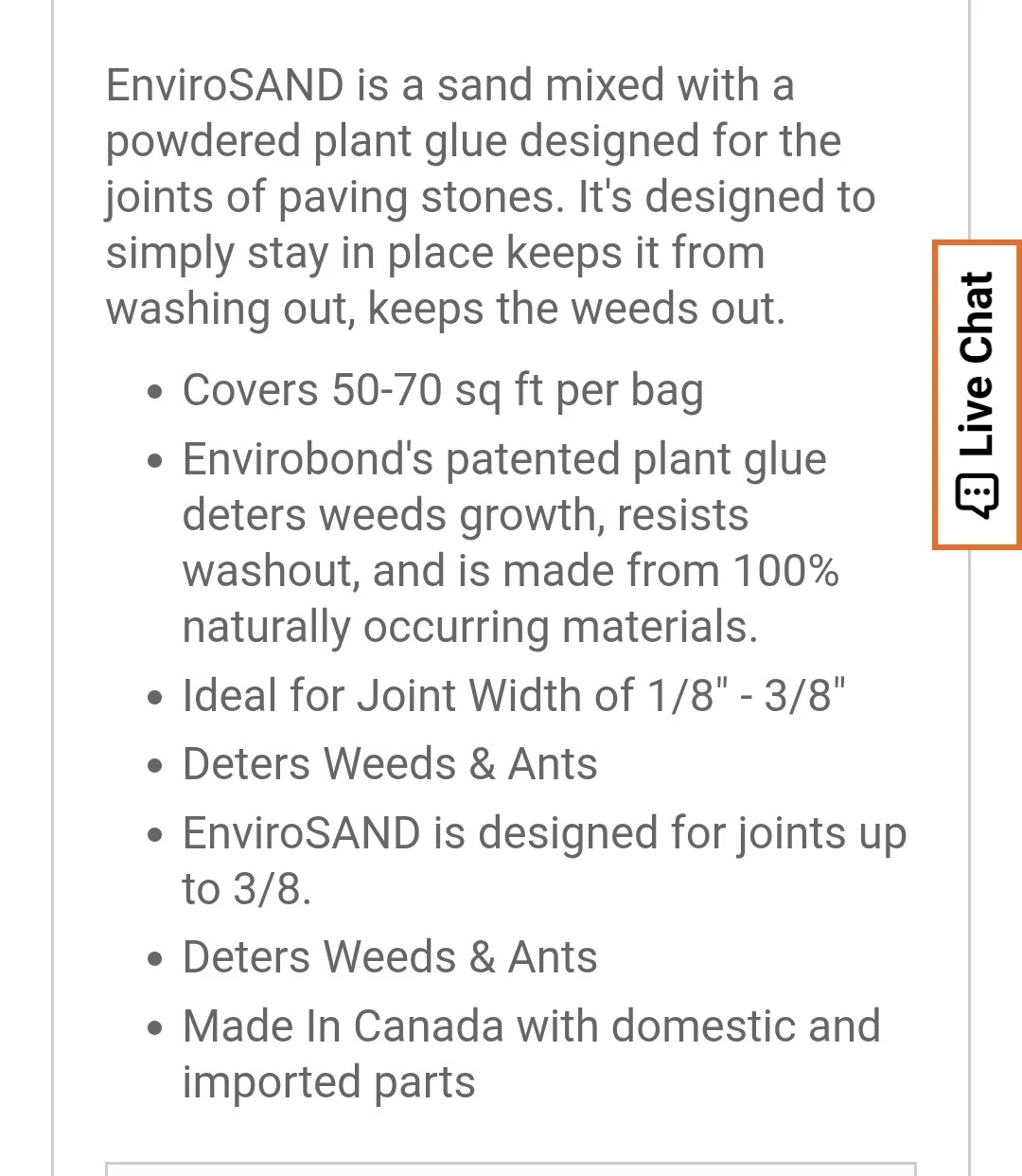 EnviroSAND Stabilized Jointing Sand - 25kg Natural - photo 2