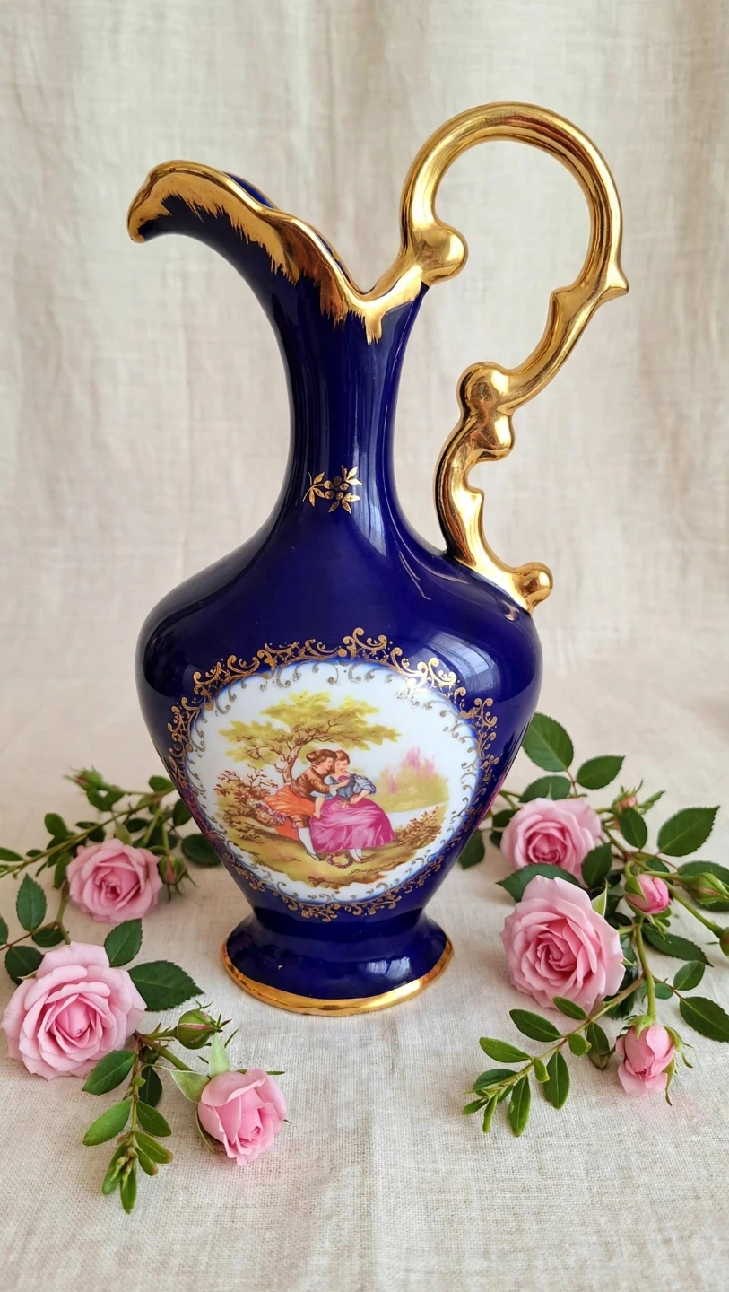 Limoges Fragonard Porcelain Ewer - photo 4
