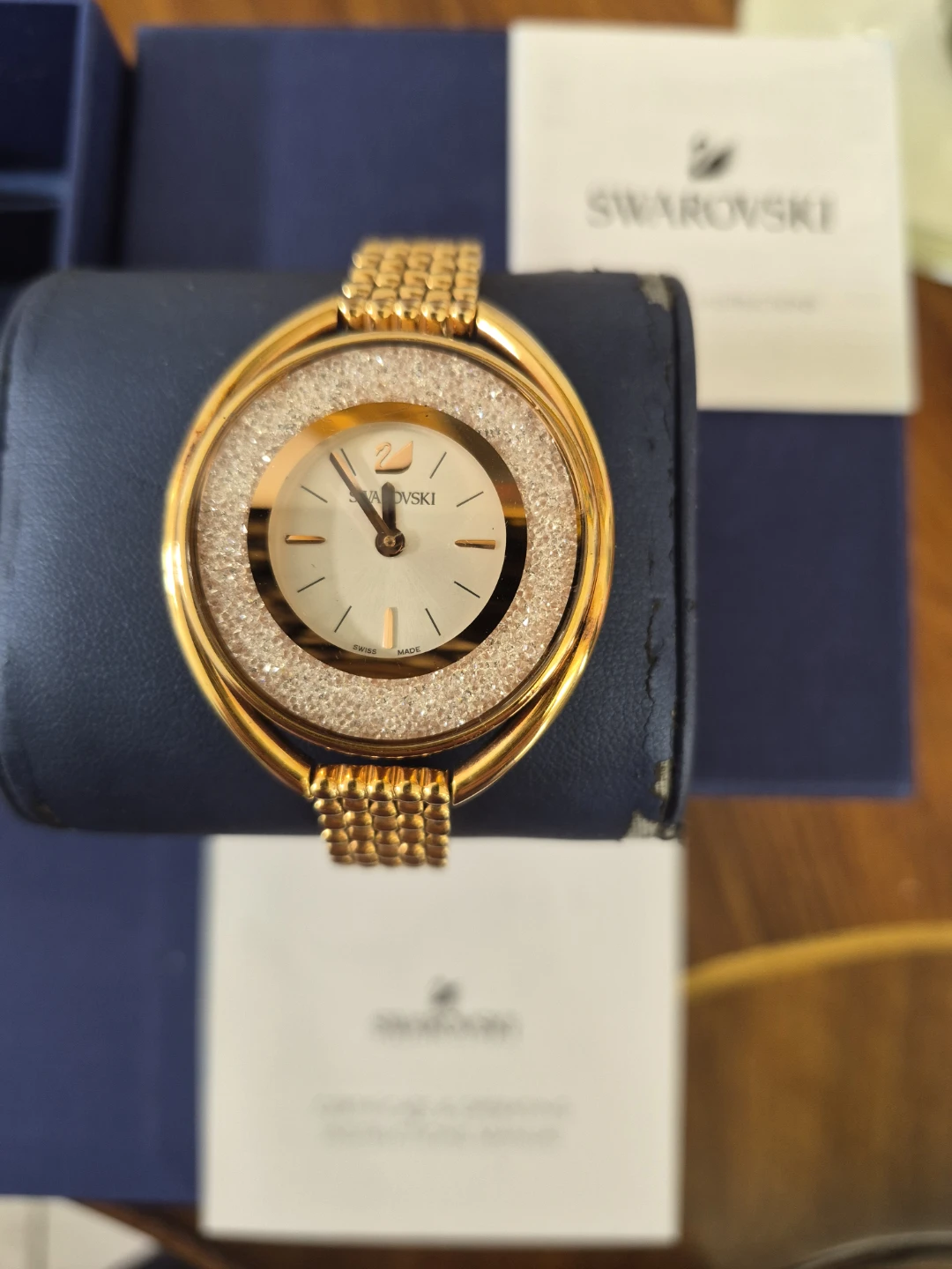 Swarovski Gold Tone Crystal Watch - photo 4