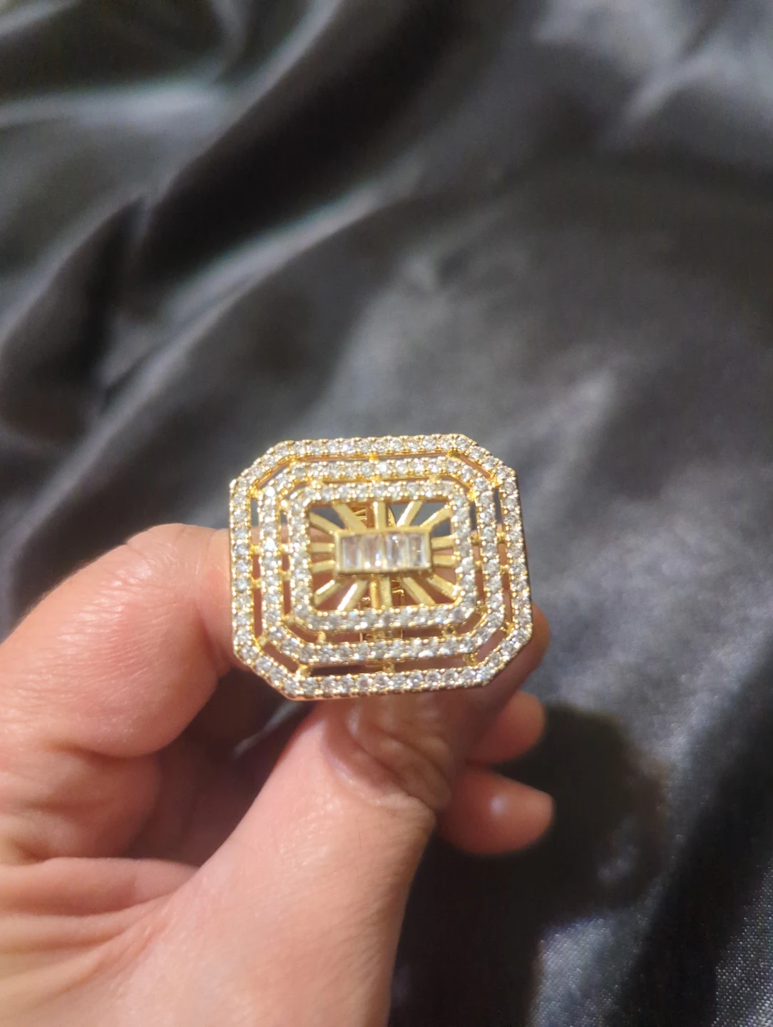 Gold-tone Statement Ring - photo 4