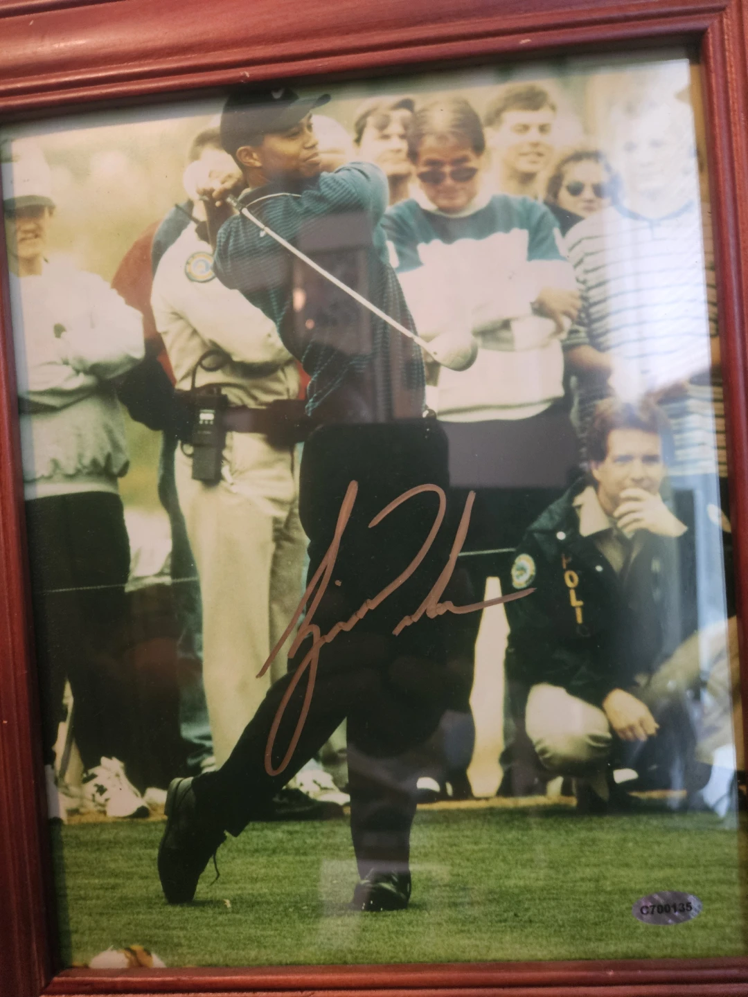 Tiger Woods Autographed Framed Photo