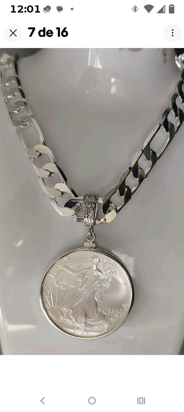 2026 American Silver Eagle Coin Pendant with Chain - photo 3