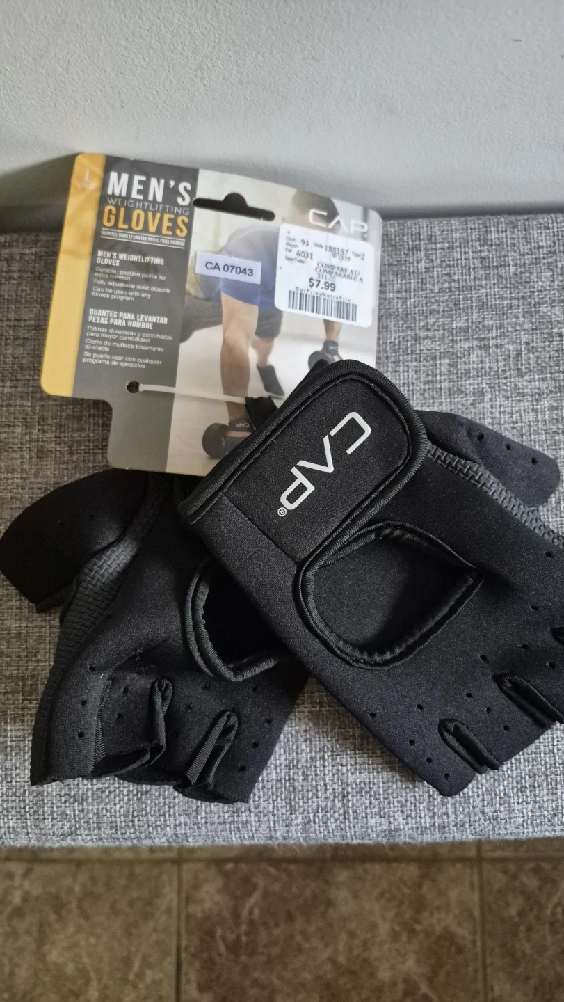 CAP Men's Weightlifting Gloves Large