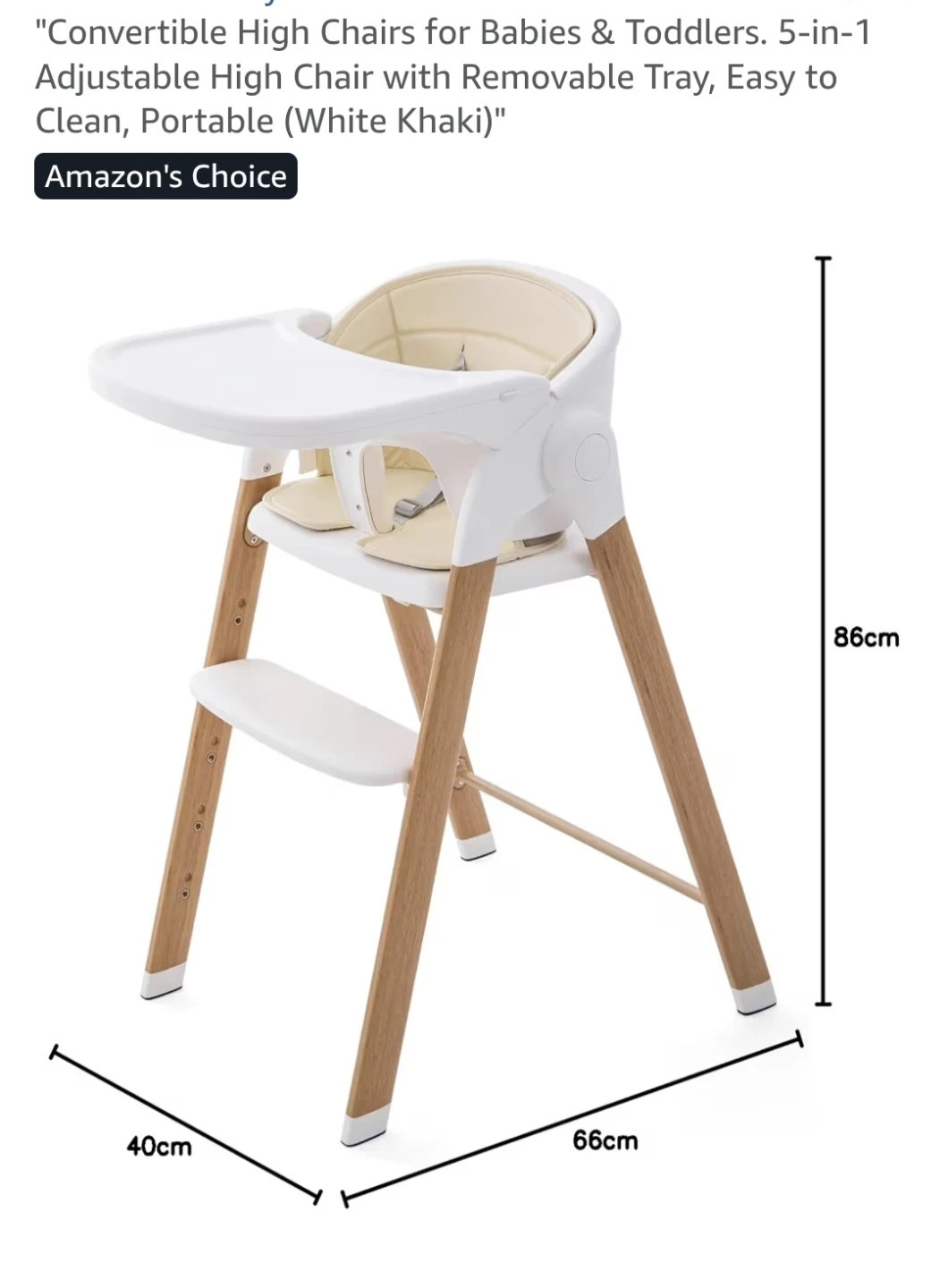 Joobaby 5-in-1 Convertible High Chair - photo 2