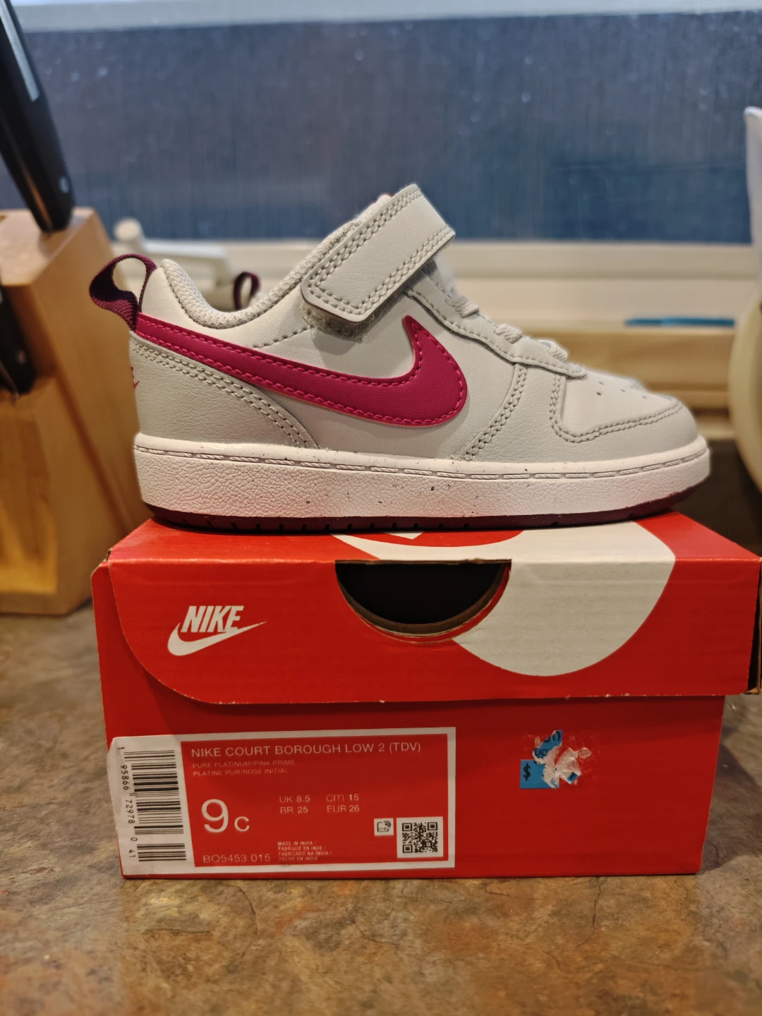 NEW Toddler Girls Nike Court Borough Low 2 TDV Shoes Size 9c