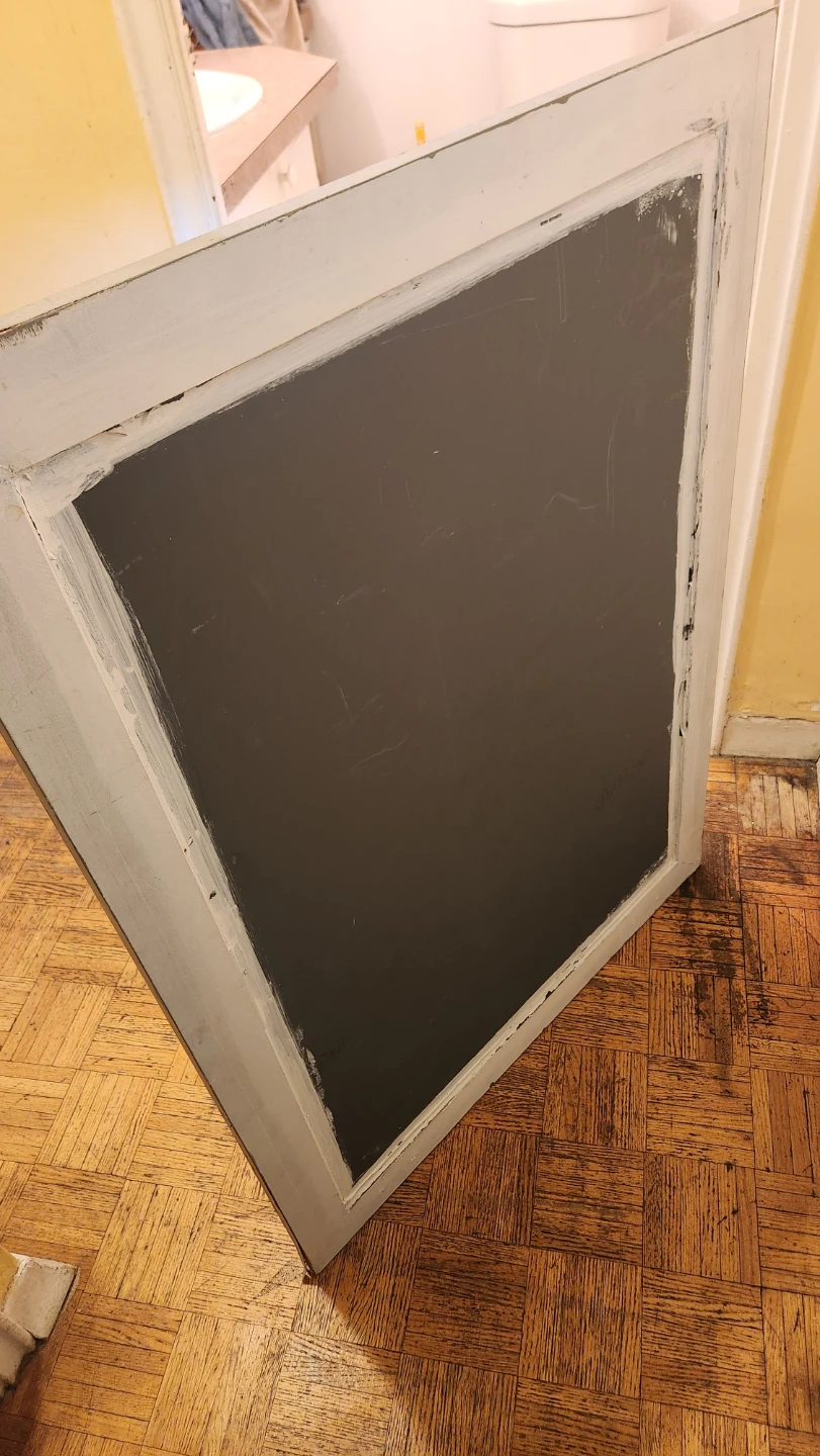 Large grey framed wall mirror - photo 2