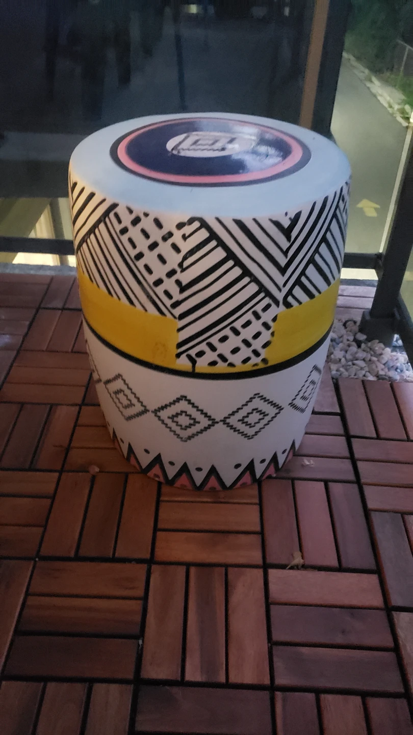 Ceramic African stool - photo 2