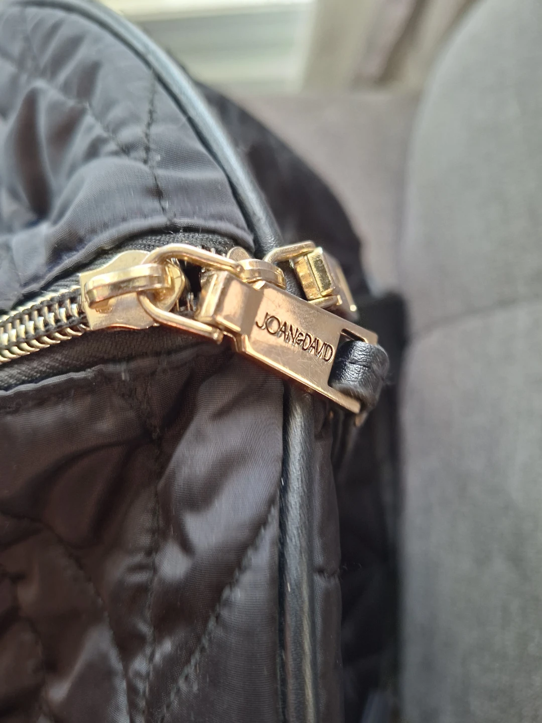 Joan & David Quilted Black Duffel Bag - photo 2