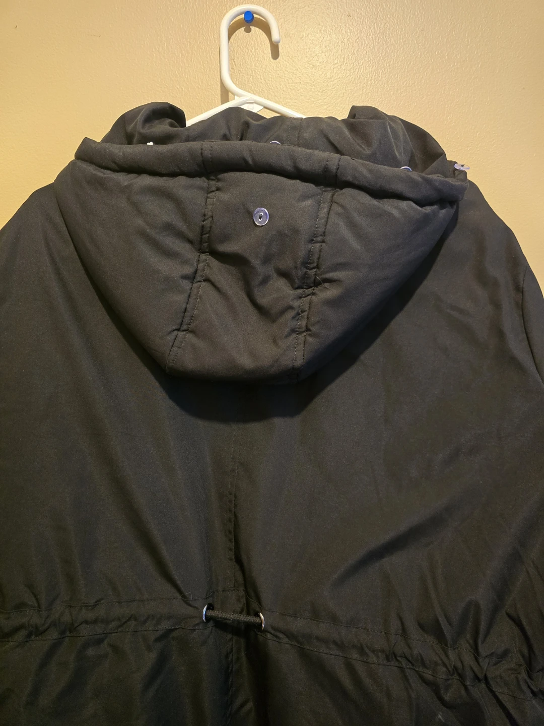 Black Hooded Winter jacket with Faux Fur Trim - photo 4