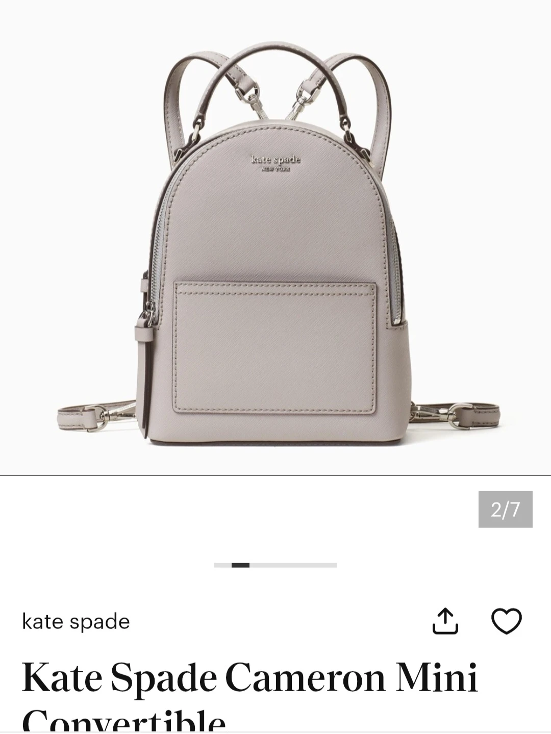 Kate Spade Cameron Mini Convertible Backpack - photo 2