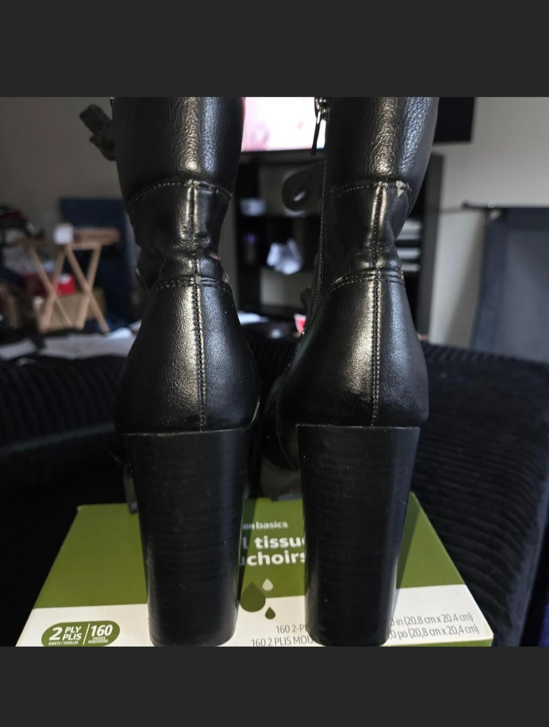 Steve Madden 'Beso' Lace Up Platform Boots in a Ladies 8½ - photo 2