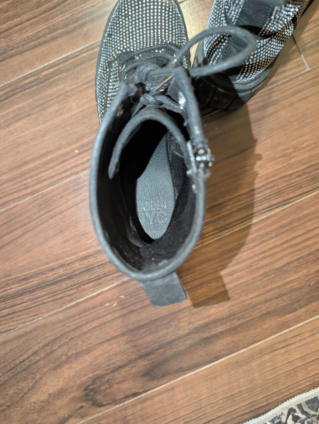 Madden NYC Rhinestone Combat Boots - photo 3