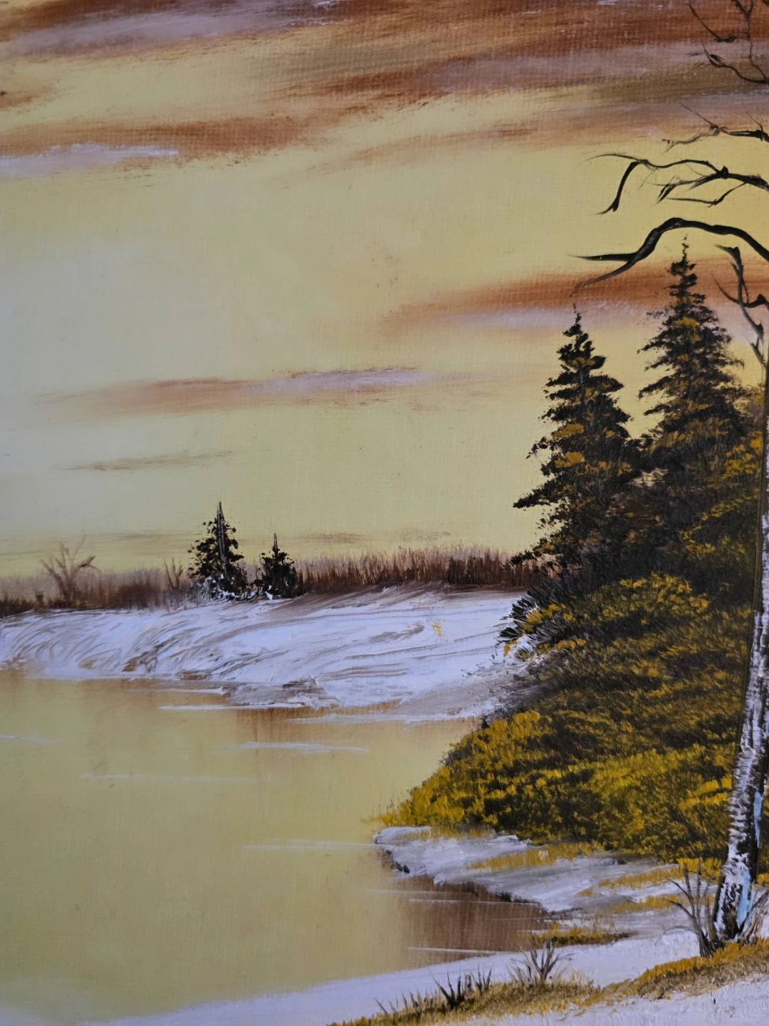 Erickson original winter landscape painting - photo 3