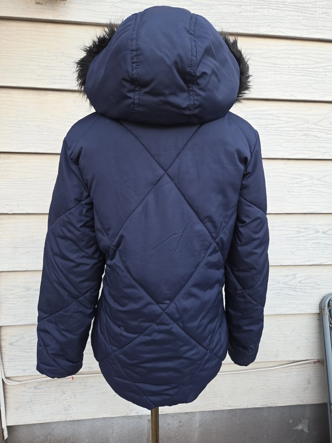Old Navy Faux Fur Hooded Jacket XL (14-16) - photo 2