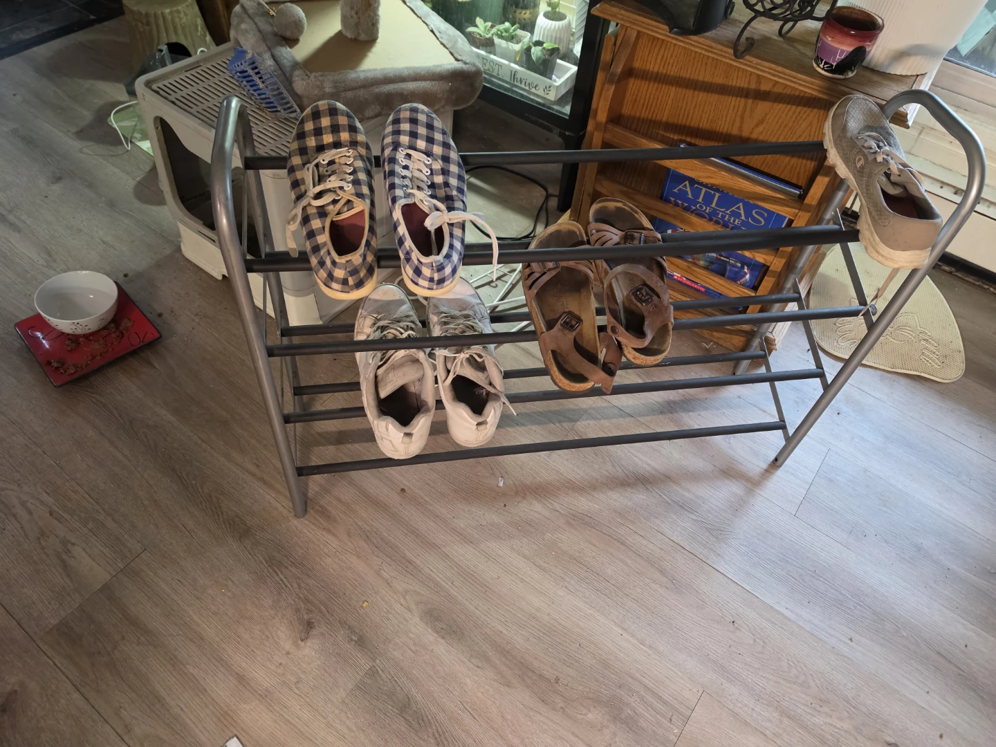 Metal 3-Tier Shoe Rack - photo 3