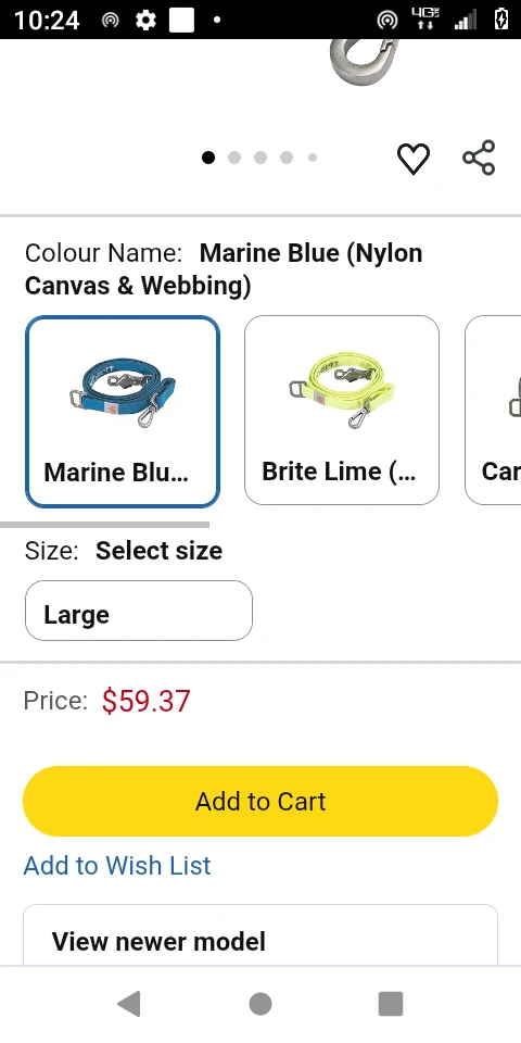 Carhartt Marine Blue Dog Leash - Large - photo 4