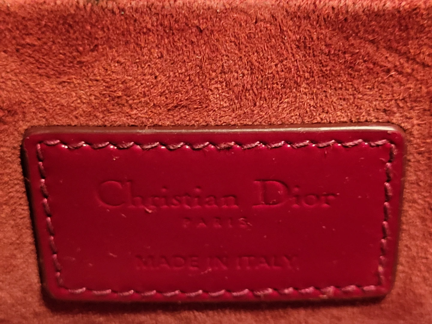 Authentic Dior Small Lady D-Joy Bag (Cherry Red) - Moving fast! - photo 4