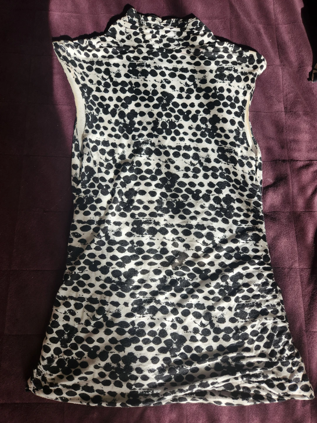 H&M Black and White Patterned Wrap Top - photo 3