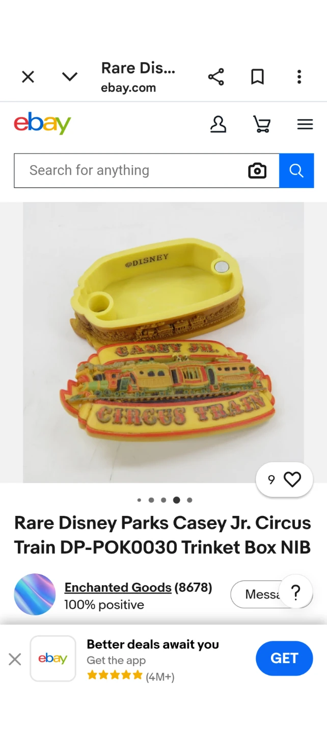 Disney Parks Casey Jr. Circus Train Trinket Box - photo 3