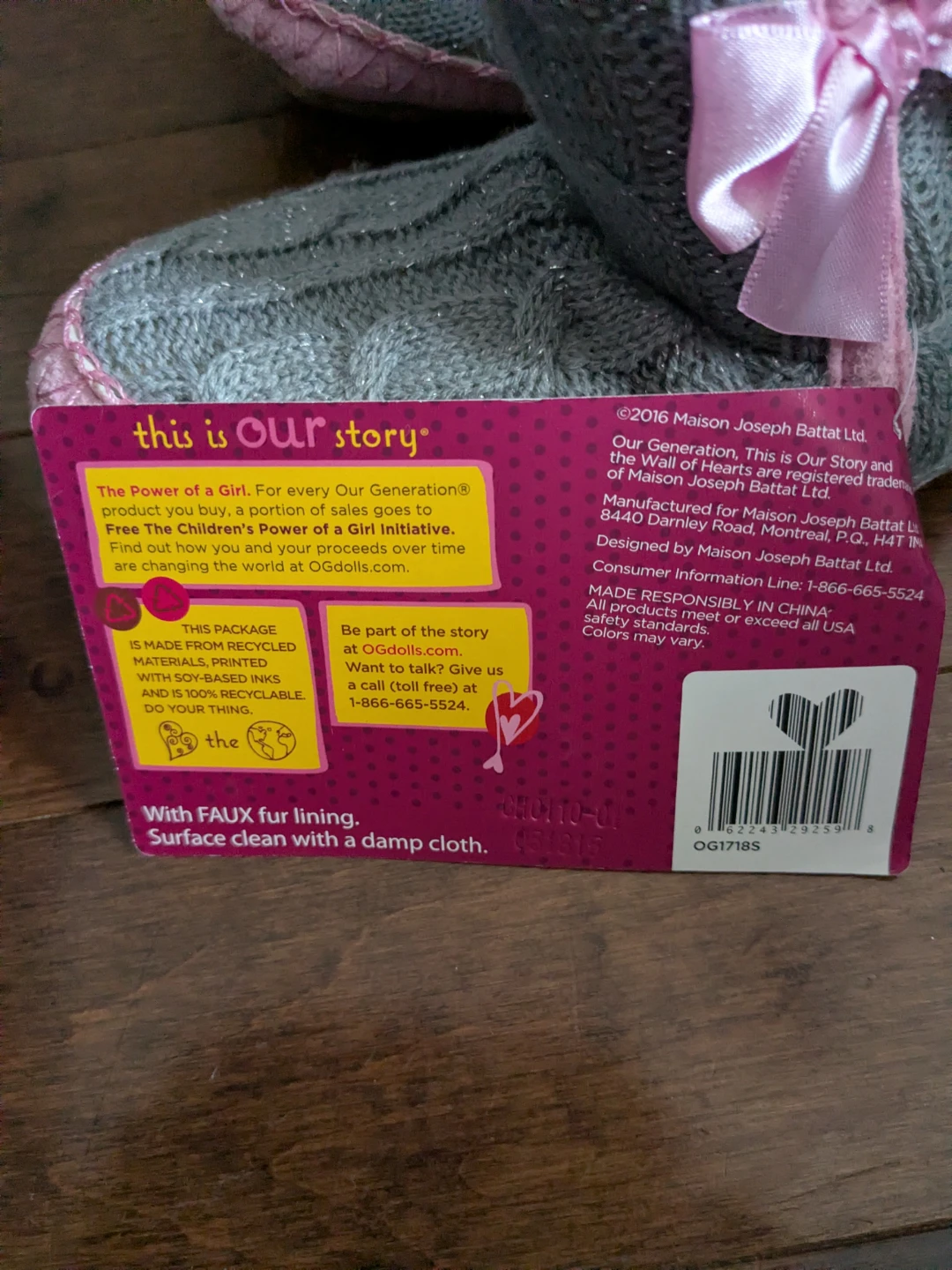 New Our Generation slipper for 3+. And  Doll Slipper - photo 4