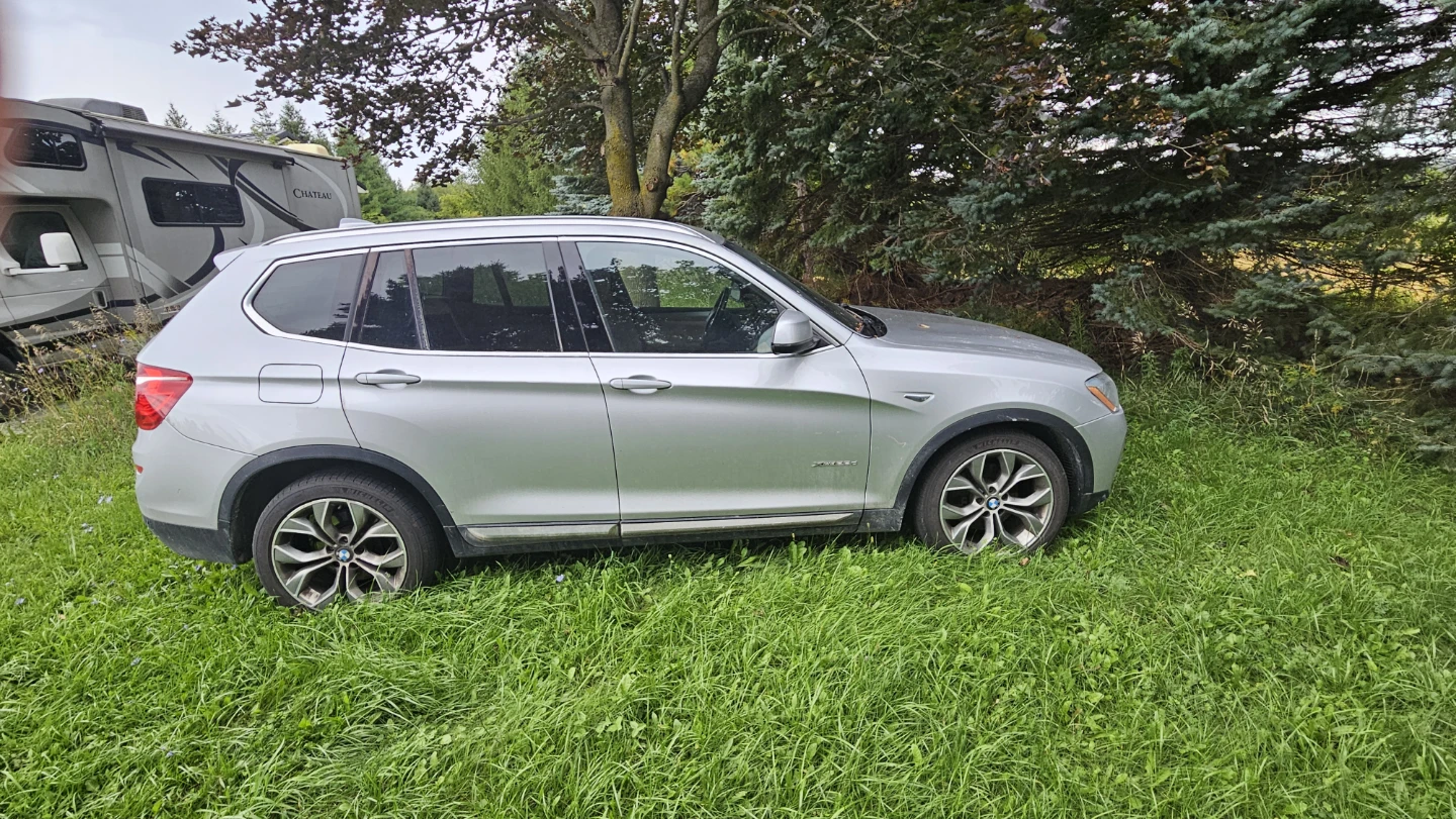 Silver BMW X3 SUV